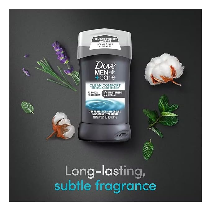 Dove Men+Care 72-Hour Deodorant Stick Aluminum Free- Clean Comfort 3 pk./3 oz