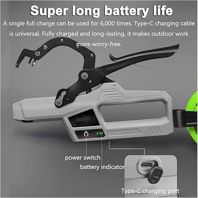 Electric Plant Tying Machine Semi-Automatic Plant Tie Machine Plant Tying Tool for Grapes Tomatoes VegetablesMax Bending Diameter 45mm