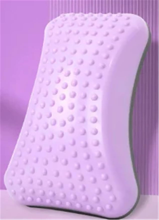 Inflatable Lumbar Back Massage Stretcher with Massage Point 1Pcs(Red)