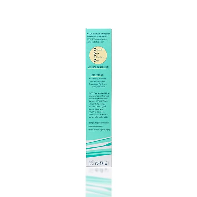 CoTZ Face Moisture Lightly Tinted Mineral Sunscreen Broad Spectrum SPF 35 1.5 oz / 42.5 g