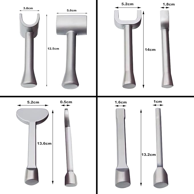 NICHOY Percussion Massage HammerCervical Vertebra Bone Setting HammerTherapy Special Tool Resetterfor Neck Shoulder Lumbar Muscle Massager Pain Fatigue Relief(H)