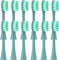 12PCS Replacement Brush Heads Compatible for Oclean X/X PRO/ Z1/ F1/ One/Air 2 /SE Sonic Electric Toothbrush Soft Bristle Nozzles(12pcs Green)