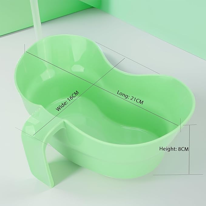 Oral Care Brush Teeth Plastic Vomit Basin Cup Brush Patient Mouthwash Basin Teeth with Wide Mouth Arc Design Bed Mouthwash Cup Emesis Basin for Elderly Bedridden Patients and Teeth Cleaning