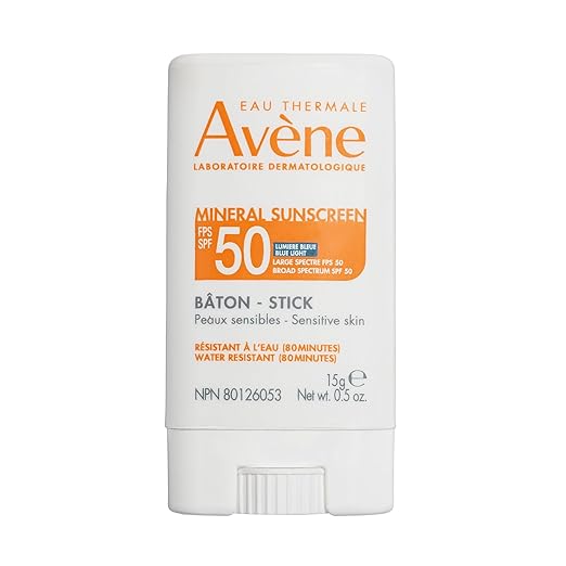Avène Mineral Sunscreen Stick SPF 50 0.5 Oz