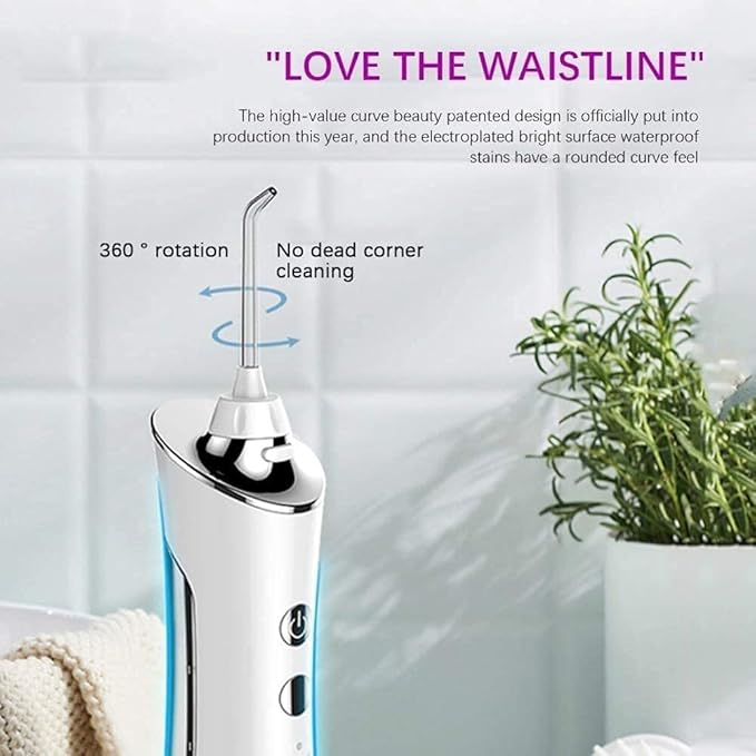 Cordless Water Flosser Portable Oral Care Device Ipx7 Waterproof &amp 3 Modes 150ML for Travel Home