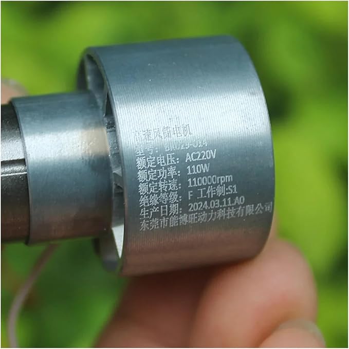 110000 RPM Brushless Duct Fan Aluminum Impeller Hair Dryer Ultra High Speed Electronic Starter 220V 110W