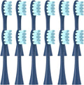 12PCS Replacement Brush HeadsCompatibility for Oclean X/X PRO/ Z1/ F1/ One/Air 2 /SE Toothbrush(12pcs Blue)