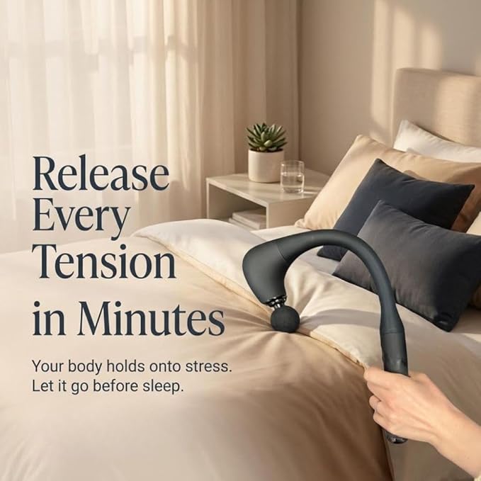 Hammer Full Body Massager - Cordless Percussion Deep Tissue Massager - Handheld Muscle &amp Pain Relief Device - Experience Professional-Grade Relief from Muscle Tension