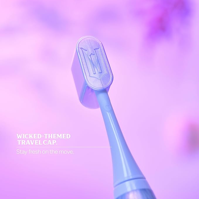 ORDO x Wicked Sonic Lite Electric Toothbrush | Rechargeable Sonic Toothbrush for Adults &amp Teens with USB-C Charging 2 Modes &amp Travel Cap Glinda Upland