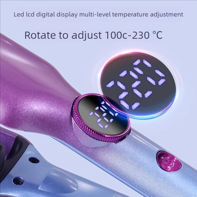 Multi-Level Temperature-Controlled Beauty Power Generation Splint Household Wave Big curl Negative ion Curling Iron