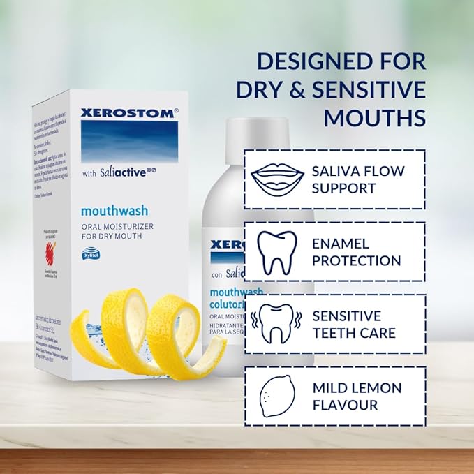 With Saliactive For Dry Mouth Or Xerostomia Mouthwash 250ml
