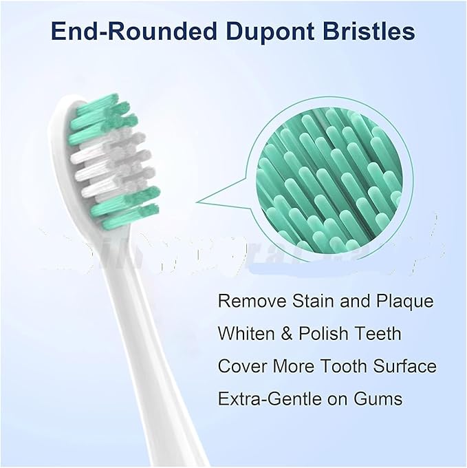 Electric Toothbrush Heads Compatible for Aquasonic Black Series/Series Pro/Vibe Series Unisex Replacement Nozzle(10PCS Mix)