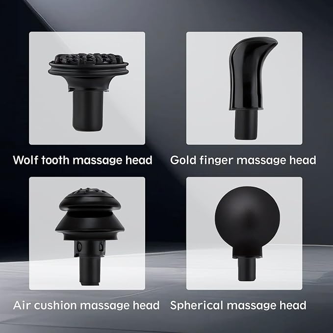 Casablanca Massage Gun Upgrade Deep Tissue Back Massager with 10 Replacement Heads Percussion Massage Guns for Athletes Super Quiet Electric Massager
