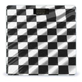 Black White Race Checkered Flag Scale for Body Weight Smart Scales Digital Bathroom Scale High Precision Weighing Scales with Large Display Weighing Machine for People
