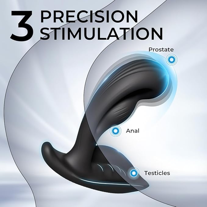 Remote Silicone Control Massagers Kit with Water Resistant Play in Anywhere You Like (Black) for Man Rechargeable Body Prostrate Massager with 12 Modes for Men Relax Massaging PW1O11q (Extra Large)