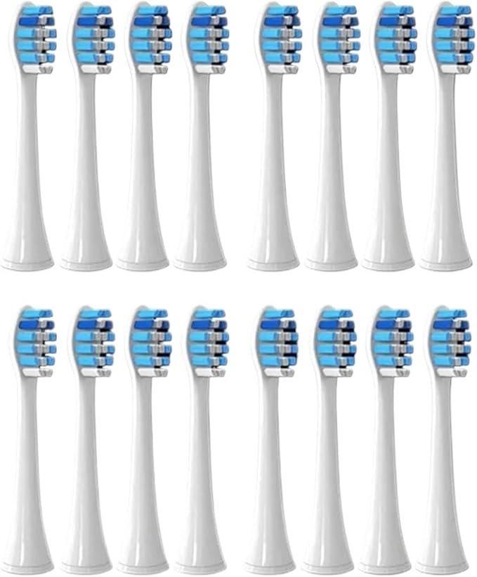 16pcs Toothbrush Brush Head Replacement Compatible for Sonicare HX3/HX6/HX9 Series HX3210/3211/6150/6500/6510/6530/9342/6730(16P3)
