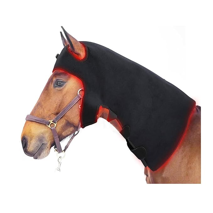 Red Light Therapy Equipment for Horses Red and Infrared Light Therapy Device for Horses Wearable Red Light Therapy Belts for Horse Head and Neck Relaxation