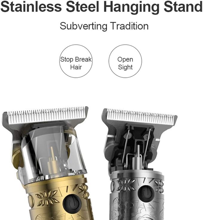 Beard Trimmer Hair Clippers for Men Professional T-Blade Trimmer Cordless Rechargeable Hair Edgers Clippers Electric Beard Shaver with LED Display