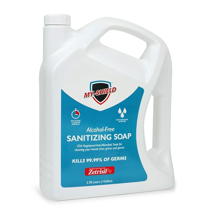 Sanitizing Soap - 1 Gallon Alcohol-Free Formulated with Zetrisil. FDA Registered
