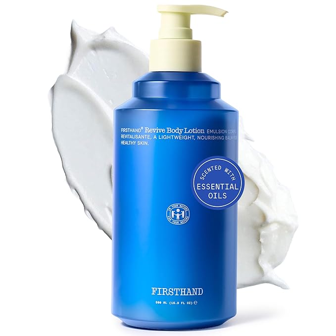 Firsthand Supply Revive Body Lotion – Non-Greasy Moisturizing Body Lotion with Shea Butter Niacinamide &amp Hyaluronic Acid – Fast-Absorbing Hydrating Body Moisturizer – Natural &amp Non-Toxic – 1
