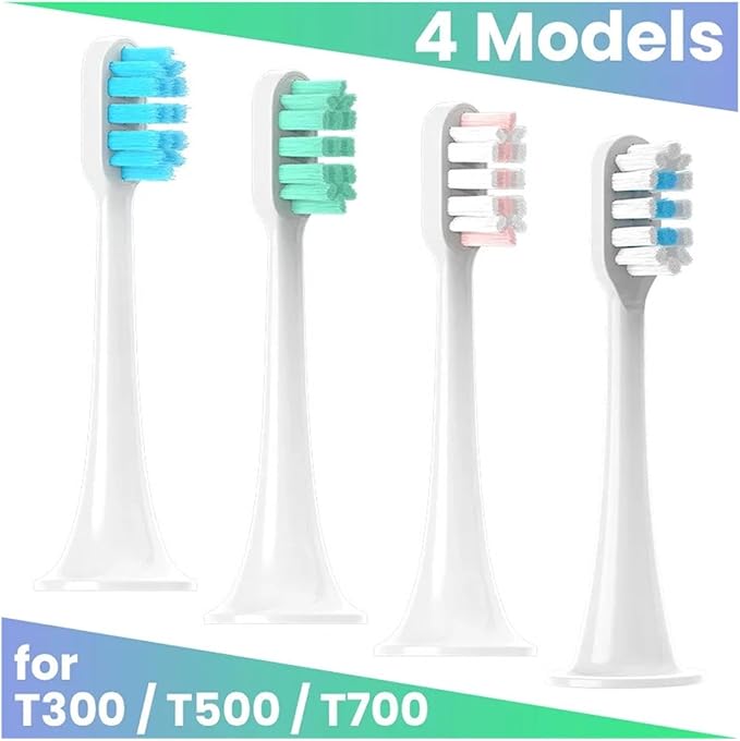 Compatible for T300/T500/T700 Replacement Brush Heads with Caps Sealed Package Soft Toothbrushes14 Pcs(Pink)