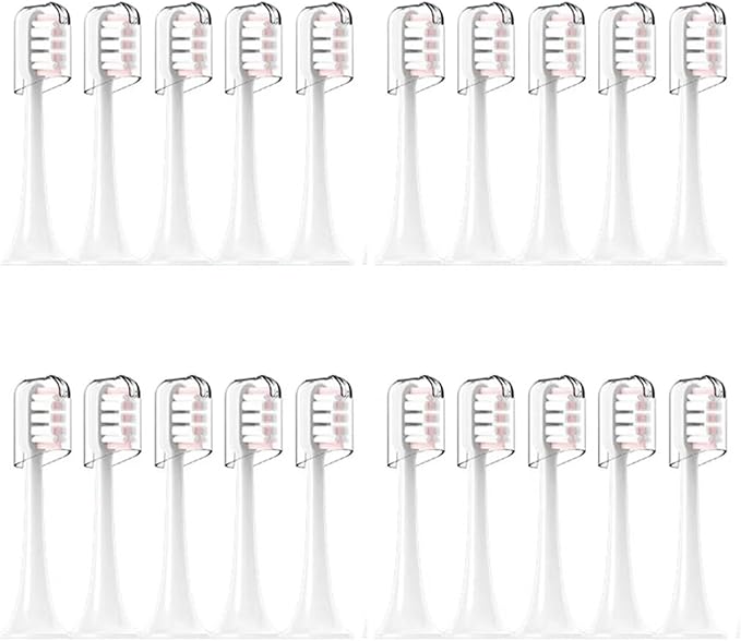 20Pcs Electric Toothbrush Head T300 T500 T700 Replacement UniversalCompatible for XIAOMI/MIJIA Series(Large)
