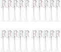 20Pcs Electric Toothbrush Head Compatible for T300 T500 T700 Replacement Universal Suitable(5 White 5Black)