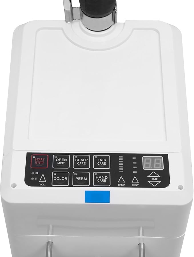 Professional Vertical Salon Hair Steamer 110V 500W Vertical Nano Hair Steamer Hair Color Processor with Smart Touch Control Display Salon Salon Spa Equipment Anion Hair Color Processor