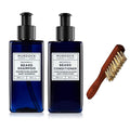 Murdock London Beard Brush for Men Bundle with Beard Shampoo &amp Beard Conditioner – Complete Mens Beard Care Kit – Softens Cleanses &amp Hydrates for Healthy Well-Groomed Beards