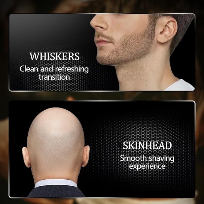 Men's Shaver Compound Three Knife Net Shaver Digital Display Electric Shaver Head Oil Head Gradient Shaver USB Charging