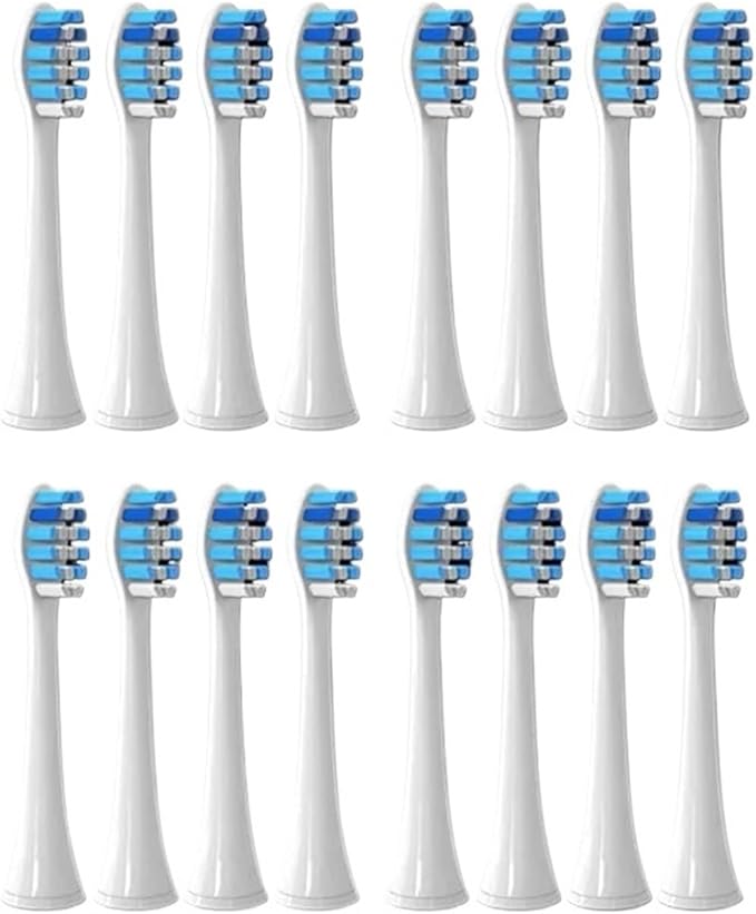 Compatible for 16 Pcs Toothbrush Brush Head Replacement Heads HX3/HX6/HX9 Series HX3210/3211/6150/6500/6510/6530/9342/6730(16p3)