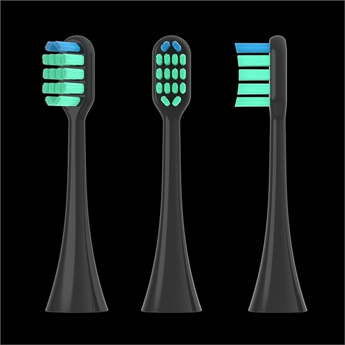 Replacement Toothbrush Heads Compatible for EW-DC01/DC12/PDL54/PDP51/EW1031/DE92/WEW0980/DL40/DL75/DL82 Electric(Black)