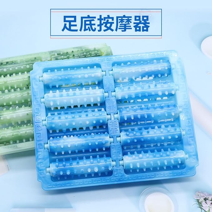 五排滚轮足底按摩器 便携防滑刺头滚轮脚底按摩垫按摩器 HomeOffice Body Electric Massagers