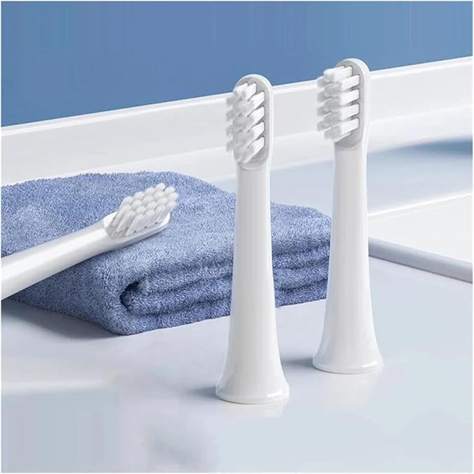 Toothbrush Replacement Heads Compatible for T100 Mi Smart Electric 2 Color(Gray 4pcs)