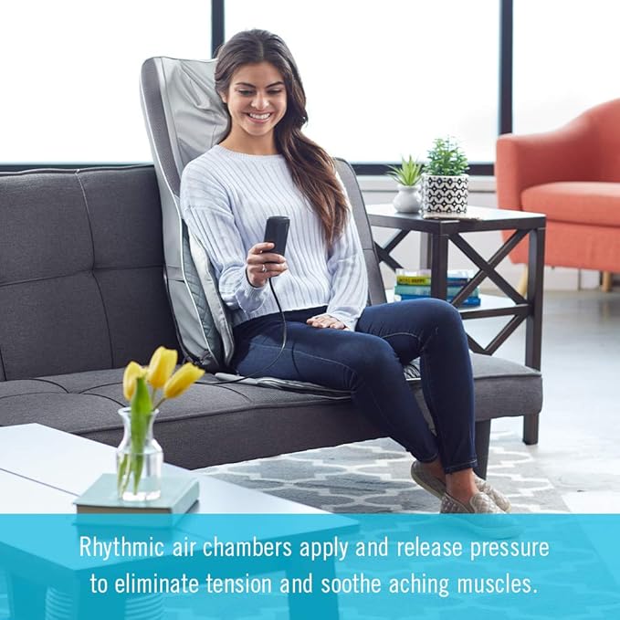 Homedics Gentle Touch Gel Deluxe Shiatsu Neck Shoulder and Back Massage Cushion with Heat