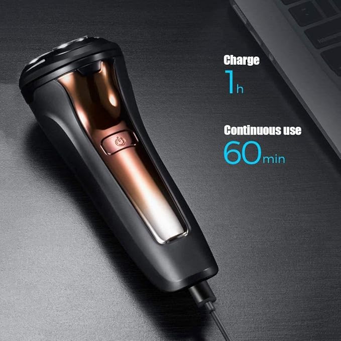 Electric Razor for Men Wet &amp Dry Foil Shaver Mens Trimmer Shaving Grooming Hair faceFor Men with Pop-up Trimmer Rotary Shaver Quick Charge Razor
