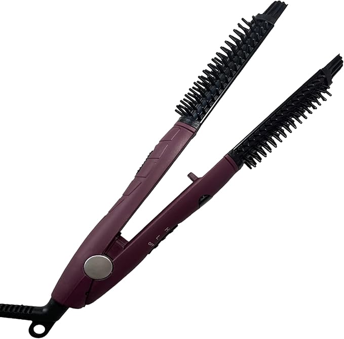 Portable 2-in-1 Hair Iron for Curls and Straightening Lightweight and Travel-Ready