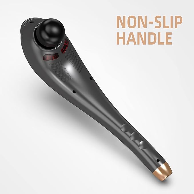 Back Massager for Pain Relief Portable Cordless Massager with Type-C Charging Deep Tissue Back Massage Machine Hand Held Massage Tool Body Relaxation Handheld Rechargeable