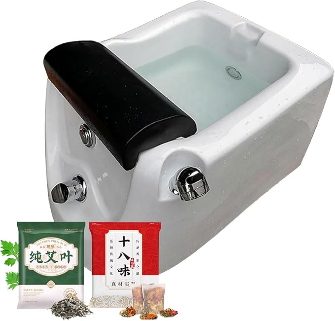 Foot hydromassage Foot Bath Acrylic Footbath Spa Bath Pedicure Pedicure Bowl with Heat and Massage Colorful Lamp and 60PCS Foot Bath Bags for Home Spa Treatment G