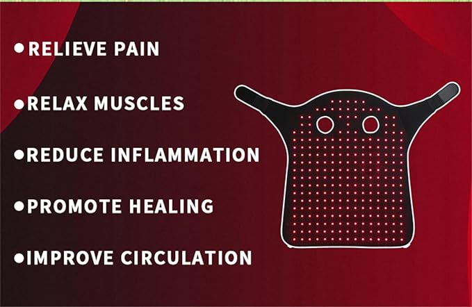 GOURIXIN Red Light Therapy for Horses Head Portable Wearable Infrared Light Therapy Wrap for Equine Head Injuries Recovery