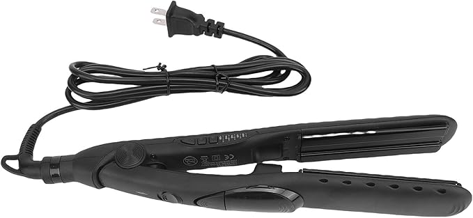 Brrnoo Steam Hair Straightener with Ceramic Coated Plates Fast Heating 5 Adjustable Temperature Settings for Women Evenly Heated Plates with Steam Vents (US Plug)