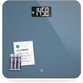 Greater Goods AccuCheck Digital Scale for Body Weight - Accurate Digital Bathroom Scale with High-Precision Sensors Large Easy-to-Read Backlit Display 400 lb Capacity Auto Step-On (Stone Blue)
