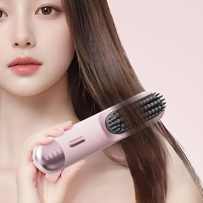 Cordless Hair Straightener - USB Hair Brush Long-Lasting Straightening Comb with Rechargeable Design Girls Women Wife Girlfriend Styling Home Travel Vacation School Business Use
