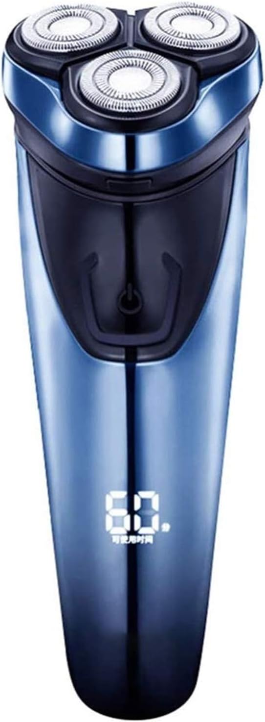 Electric Razor for Men Quick Rechargeable Wet and Dry IPX7 Waterproof Electric ShaverMen’s 3D Rotary Shaving Razor with Pop-up Beard TrimmerLCD Display