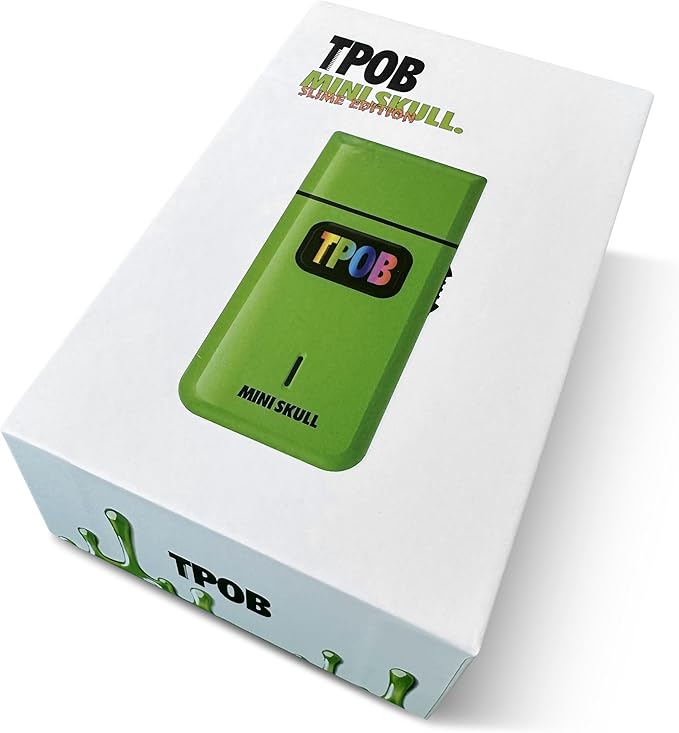 TPOB Mini Skull Single Shaver Compact Design that can fit in Your Pocket with a Turbo Charged Motor Perfect for Both Professional and at-Home use (Slime)