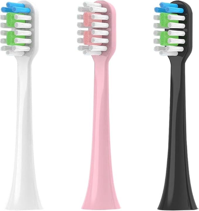 Replacement Toothbrush HeadsCompatible for Hyundai X100/Sarmocare S100 S200 S600 S700 S800 S900 S710 S820 S910(16pcs Black)