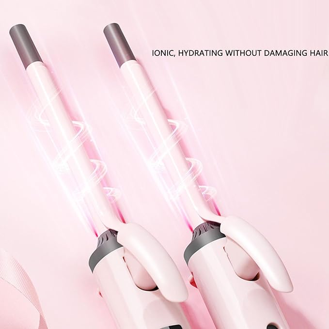 fosa 9mm Thin Curling Wand Hair Curler Mini Hair Curler Skinny 3/8 Inch Curling Iron Quick Heat 2 Temp Settings Auto Shut Off for Short Long Hair Styling (US Plug)