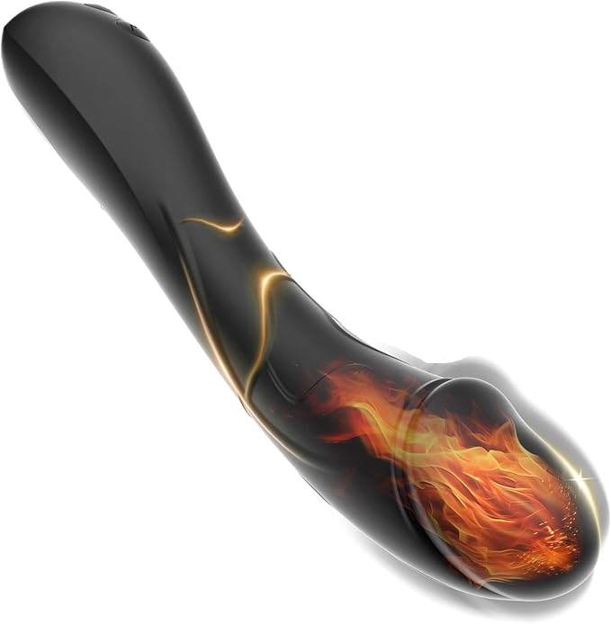 Heating Handheld Vibrating Massager -Clitioral Silent Relaxes Muscles 10 Modes Vibratorsmassager Electronic for Foot Or Neck Waterproo Personal for Adult Tools Couples Relaxation TR03 (Black)