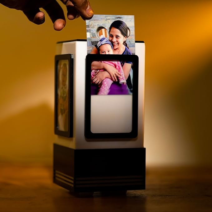 Telepathy® - Friendship Lamp® with 4 Insertable Photos - No Subscription Needed | Long Distance Wi-Fi Lights (Set of 3)