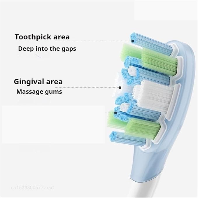 3PCS Toothbrush Brush HeadsCompatible for Xiaomi Mijia Oscillation Electric(Caring Version)